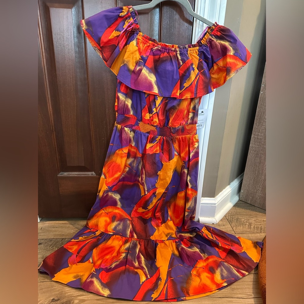 Nine West Dress Purple and Orange